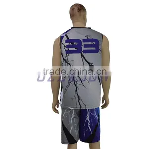 Best Quality Youth Reversible Basketball Jerseys/uniforms for Team Wholesale thumbnail-2