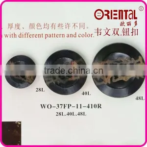 Four Holes Custom Wood Buttons With Engraved Logo thumbnail-3