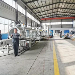 High Speed HDPE Plastics Double Wall Corrugated Pipe Extrusion Machine thumbnail-5