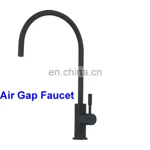 Air Gap Water Filter Faucet 1/4 in Connection Matte Black Kitchen Faucets thumbnail-2