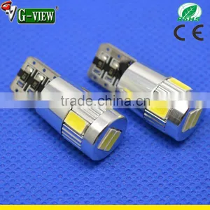 High Light T10 168 6 SMD 5630 LED Bulb Error Free Car Canbus Light 210LM HGCA Led Car Light thumbnail-1