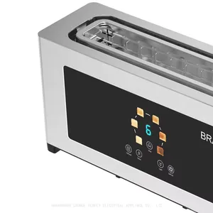 Tenfly Stainless Steel 2 Slice Toaster, Automatic Pop-up TouchScreen Bread Toaster, Home Breakfast Sandwich Maker Factory Custom thumbnail-5