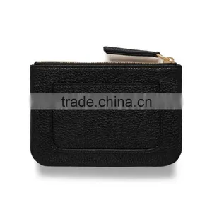 Fashion Leather Zipped Coin Purse Wholesale Top Quality Cowhide Coin Pocket thumbnail-1