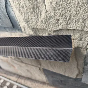 High Strength 3K Twill Matte Carbon Fiber L Shape Angle for Corner Armor thumbnail-3