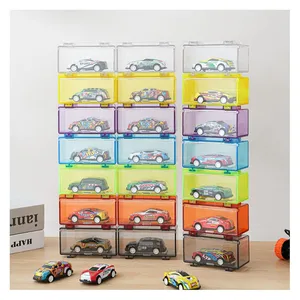 Professional Plastic Protective Toy Storage Box HotWheels 1/64 Model Cars Display Case for Wholesale thumbnail-2