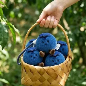 Kawaii Fruit Plush Bag Charm thumbnail-5