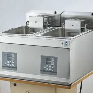 Double-cylinder Tabletop Automatic Lifting Electric Frying Oven/pot thumbnail-2