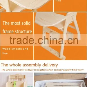 100% Solid Wooden Baby Chair thumbnail-2