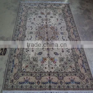 2015 Handmade Green and Grey Colour Chinese Knot Braid Carpets and Rugs for Living Room thumbnail-3