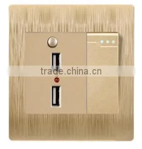 Luxurious Manufacturer Dual USB Ports Switch/USB Multi Charger/Mobile Phone Wall Charger USB thumbnail-2