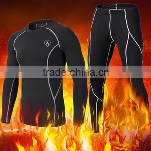 (OEM/ODM Factory)Men's Long Sleeve Running Fitness Workout Compression Base Layer Shirt thumbnail-1