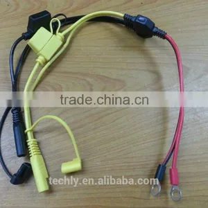14AWG Twins of Cable With SAE Plug , Molding 40A Fuse Holder & Cover and 8.5mm Ring Terminal thumbnail-3