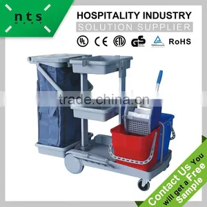 Plastic Hall Cleaning Mop Bucket Trolley thumbnail-1