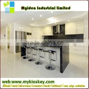 Mdf Baord Glass Top Office Reception Counter Design Beauty Salon Reception Counter thumbnail-3