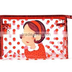 Fashion Transparent PVC for Cartoon Cosmetic Bag Simple Small Makeup Bag thumbnail-4