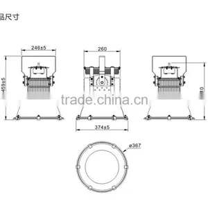 100w Led Projection Light,led High Bay Light Industrial With 90 Degree Reflection cu thumbnail-4