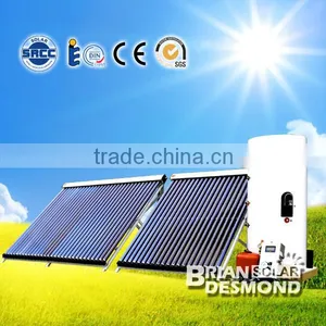 Split Pressurized Evacuated Tube Thermosyphon (passive) Indirect / Closed Loop (Active) Solar Water Heaters (300 Liter ) thumbnail-1