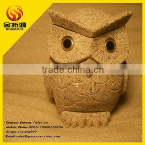 Stone Carving Owl Sculpture thumbnail-1