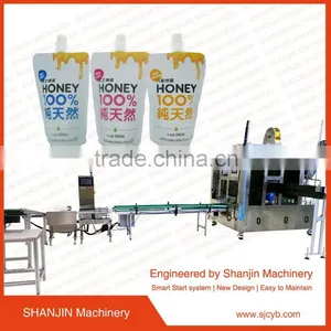 Automatic Stand up Pouch Filling Machine/automatic Chocolate Jam Pouch Filling Capping Machine thumbnail-1