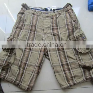 2012 Mens Fashion Yarn Dyed Cargo Shorts With Many Pockets thumbnail-1