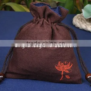 Factory Good Quality Small Jewelry Drawstring Bag, Gift Bag, Jewelry Pouch With Logo in Custom thumbnail-1