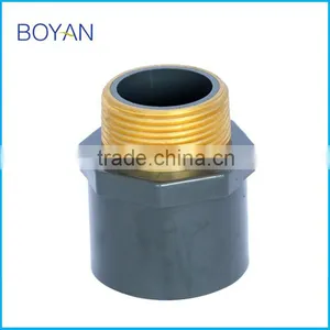 Made In China BOYAN PVC ASTM SCH80 Grey Pipe Fitting Thread Adapter Male Coupling Copper Fitting thumbnail-1