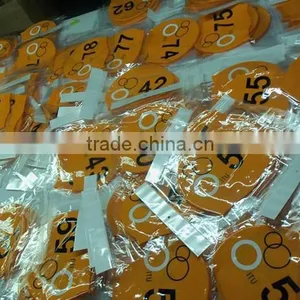 Orange Adult Silicone Cap With Number Printing Quality Choice thumbnail-6