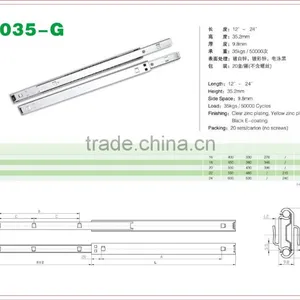 Steel Cabinet Bayonet Drawer Slide 1035-G thumbnail-2