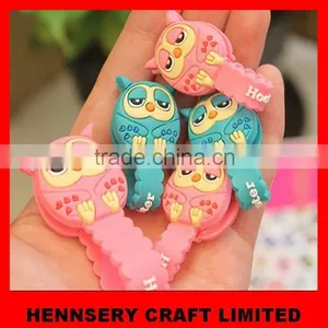 Customized Shape and Logo Soft Pvc Rubber Smart Cord Wrap for Earphone thumbnail-1