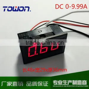 LED DC0-9.99A Digital Panel Ammeter AMP Ampere Meter With Internal Shunt thumbnail-2