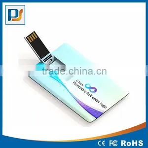 Best Promotional Super Thin Credit Card Usb Flash Drive With 2 Side Logo Print thumbnail-2