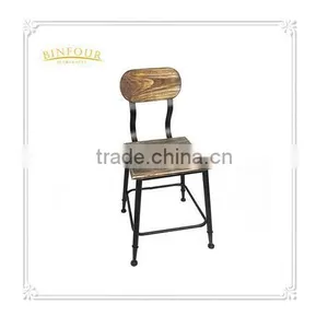 Outdoor Metal Frame Chair and Wood Chair thumbnail-1