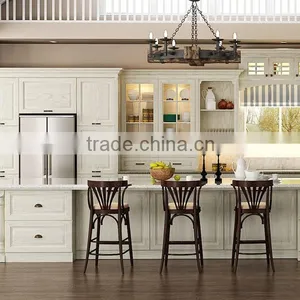 Latest European Style Solid Wood Apartment Kitchen Cabinet Units thumbnail-2