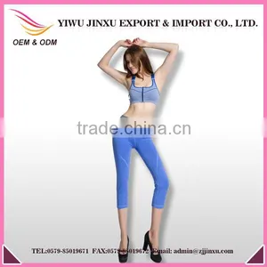 2015 New Model Wholesale Price Seamless Women Sports Knee Length Leggings Yoga Pants thumbnail-1
