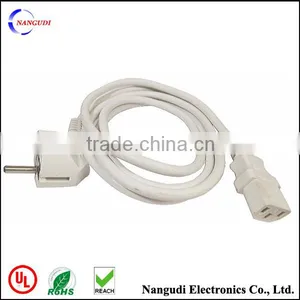 White ac Power Cord Cable 220v thumbnail-1