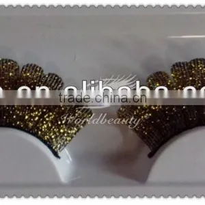 Lace Golden Color Eyelashes Wholesale thumbnail-1