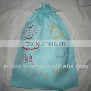100% Cotton Hand Embroidery Laundry Bag thumbnail-1