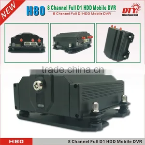 Vehicle 4G Mobile DVR 2TB HDD/SSD With GPS Alarm Button,8ch Mobile Dvr for All Vehicles Cameras,H80 Series thumbnail-1