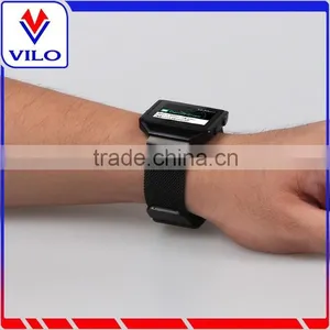 Metal Frame Housing With Magnet Lock Milanese Loop Stainless Steel Bracelet Strap Band for Fitbit Blaze Smart Fitness Watch thumbnail-5