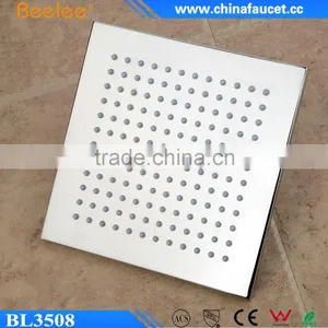 8 Inch Chrome Brass Shower Bathroom Square Waterfall Shower Head thumbnail-4