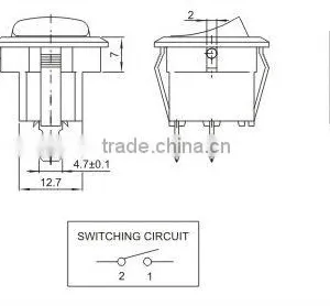 Beautiful Single Pole Rocker Switch T120 thumbnail-2