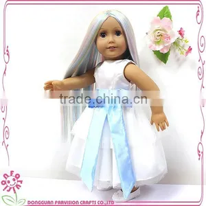 18 Inch Loli Doll With Rainbow Color Hair Wig thumbnail-2