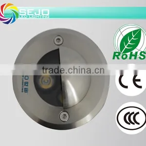 High Power LED Ground Light 3W 304 Stsinless Steel IP68 for Outdoor CE thumbnail-3