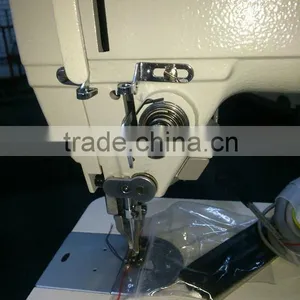 Computer-controlled Direct Drive Heavy Duty Top and Bottom Feed Lockstitch Sewing Machine With Auto Trimmer / for Leather thumbnail-2