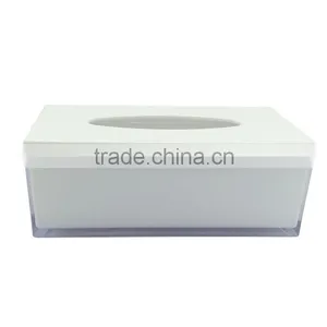 Rectangle Colored Plastic Translucent Tissue Box Cover With Diamond Inlaid thumbnail-3