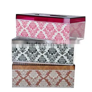 Baroque Style Printing Plastic Tissue Box Holder thumbnail-1