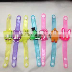 Cartoon Led Light Colorful Glow in the Dark Custom PVC Wristband thumbnail-1