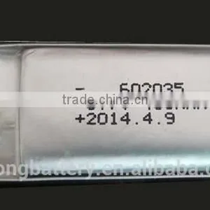 602035 Lipo Battery 3.7v 400mah Customized Lipo Battery thumbnail-1
