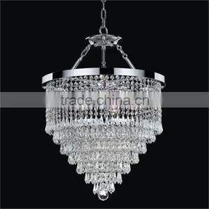 Popular Dining Room Silver Crystal Chandelier Pendant Lighting-71068 thumbnail-2