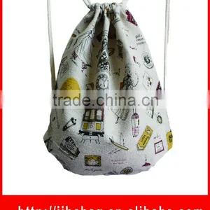 2016 Recycled Canvas Cotton Oxford Drawstring Bag thumbnail-4